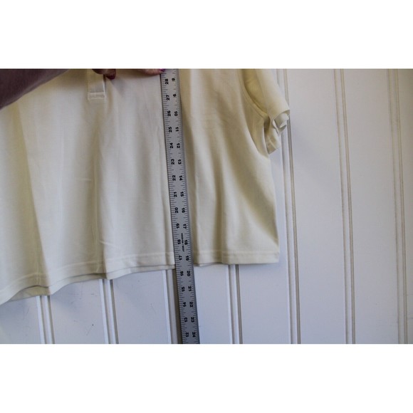 Outdoor Voices Birdie Cropped Polo shirt‎ size XXLarge XXL Milk stone off white - Picture 7 of 10